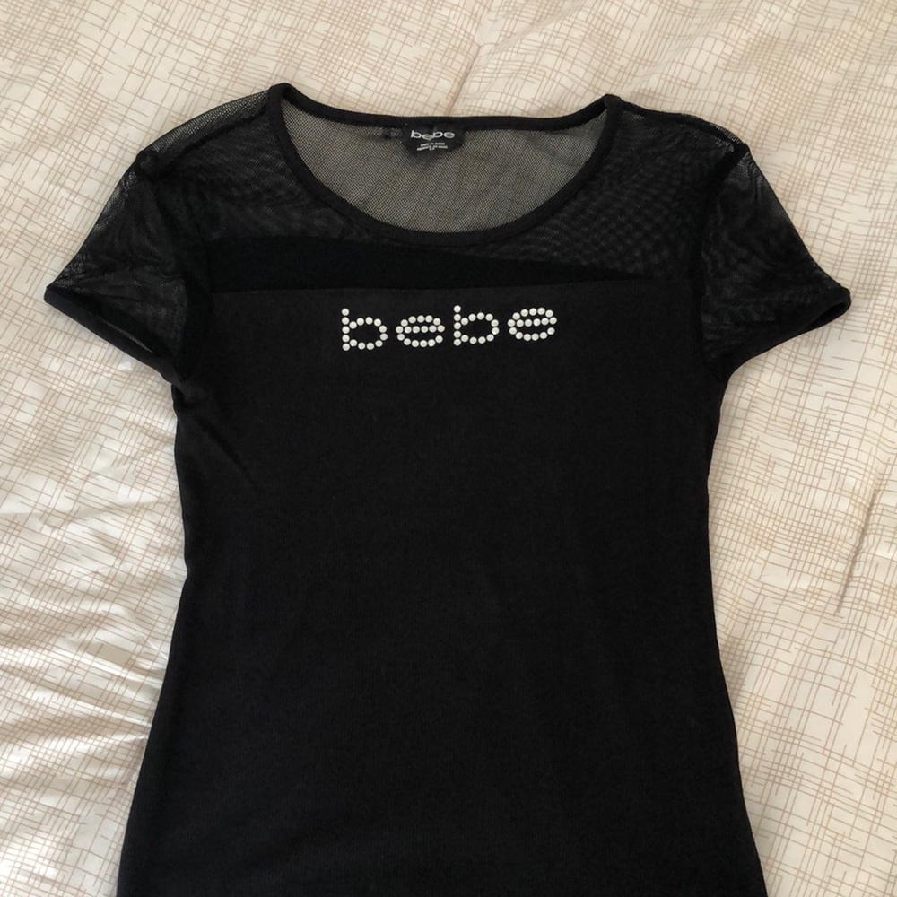 Bebe size small never worn mesh top t shirt